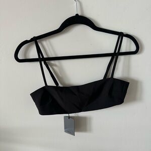 itsNBD Black Strappy Crop Top